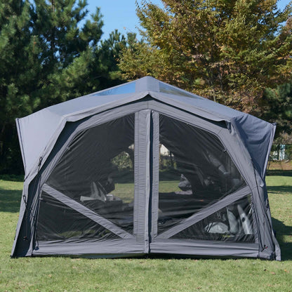 Coody Hub Pro Gray - Inflatable Tent for Camping (2-6 Person)