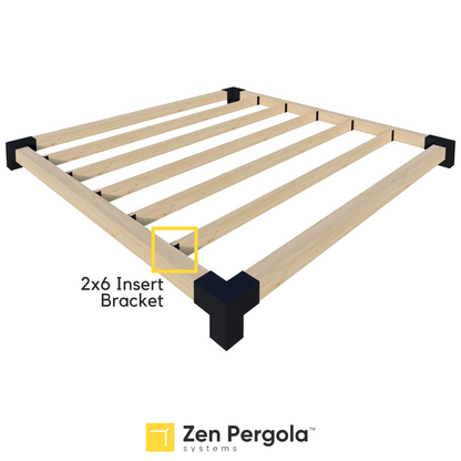 Pergola Insert Bracket (for 2x6 Wood Slats)