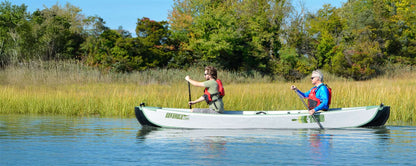 Sea Eagle Travel Canoe 16 Wood/Web Seats 2 Person Start Up Package