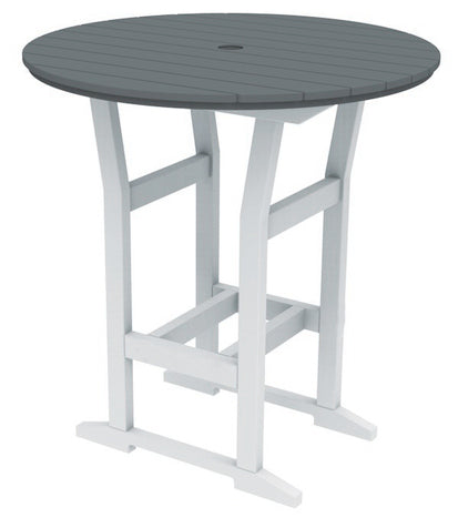 Seaside Casual Poly Coastline Café 40 in. Round Bar Table