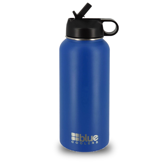 Blue Coolers Drinkware - 32 oz. Steel Double-wall Vacuum Insulated Flask (Flip Top Lid)