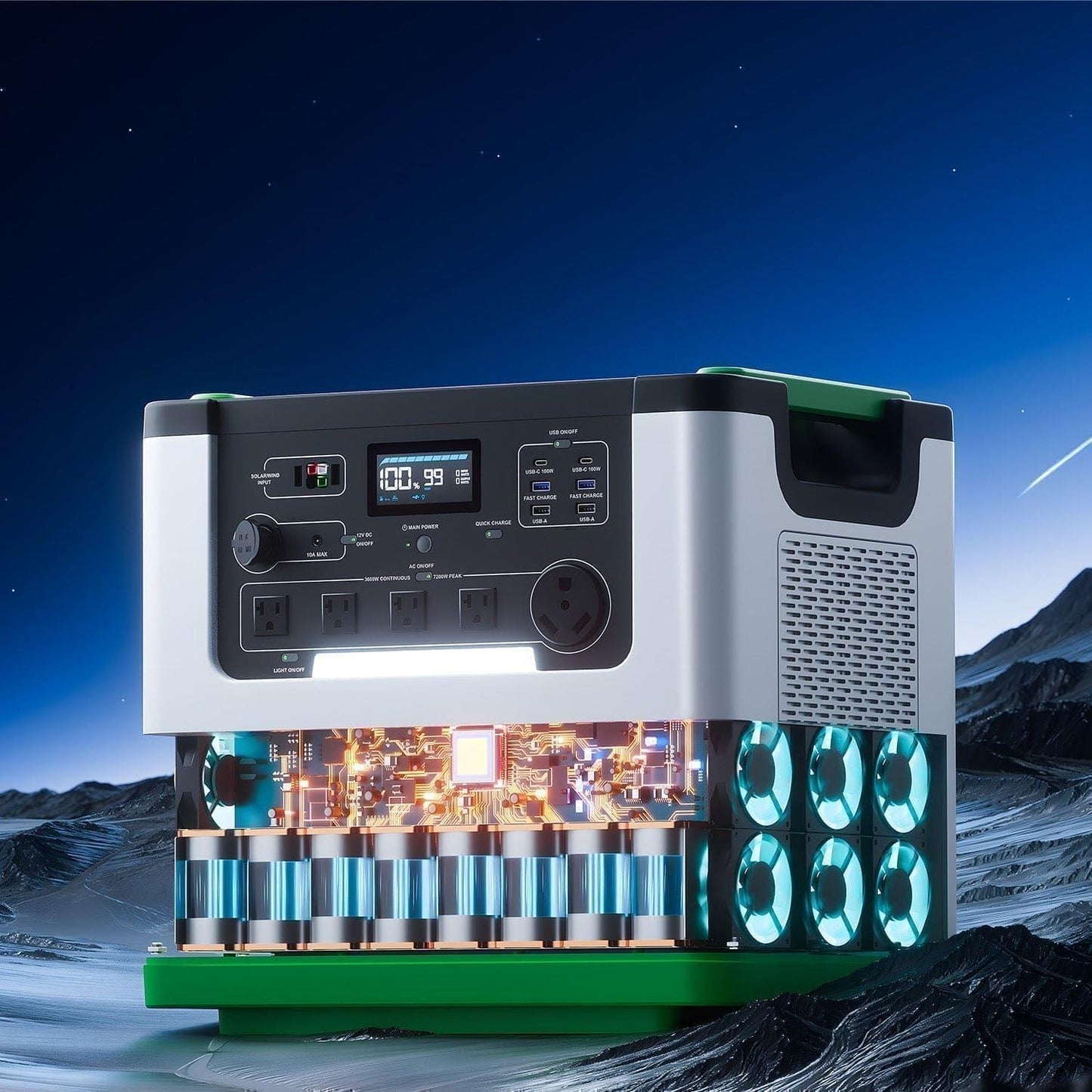 Nature's Generator Lithium 3600 Solar and Wind Generator