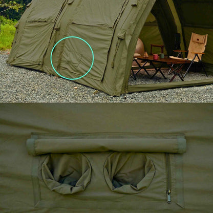 Coody Familia Pro AirTent 17.2 Forest Green Inflatable Tent for Camping (2-10 Person)