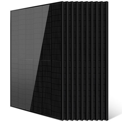 SunGoldPower 370W/ 415W/ 500W Mono Black PERC Solar Panel UL 61730 CEC Listed
