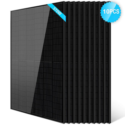 SunGoldPower 370W Mono Black PERC Solar Panel UL 61730