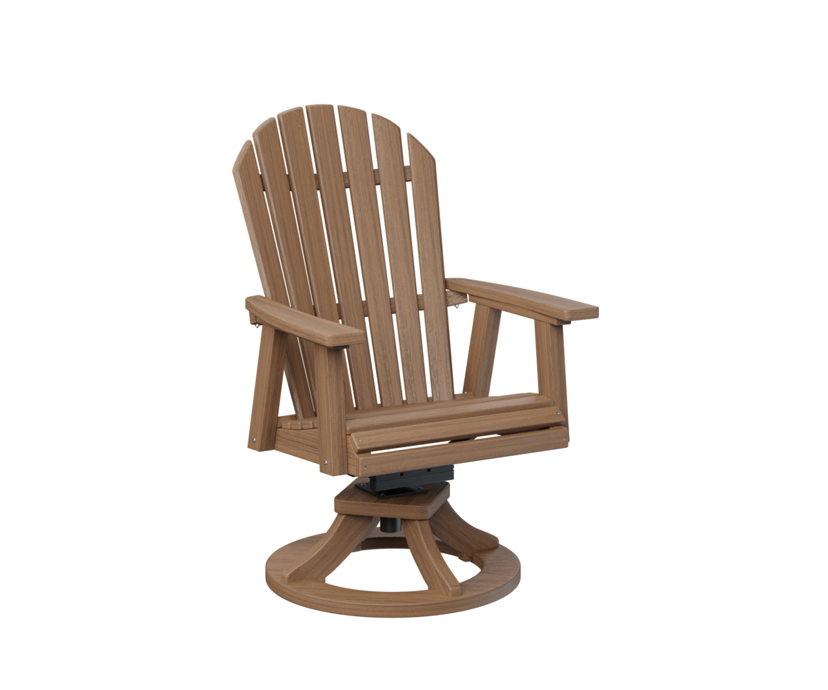 Berlin Gardens Comfo Back Poly Adirondack Swivel Rocker Dining Chair