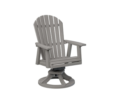 Berlin Gardens Comfo Back Poly Adirondack Swivel Rocker Dining Chair