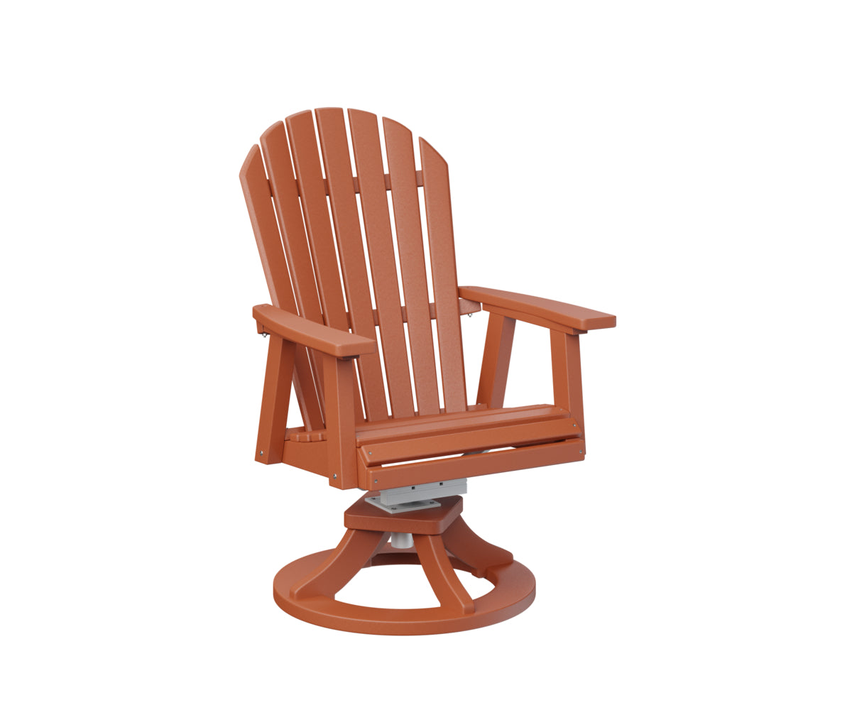 Berlin Gardens Comfo Back Poly Adirondack Swivel Rocker Dining Chair