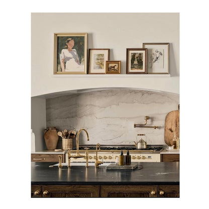 ILVE Nostalgie II 60" Dual Fuel Liquid Propane Range, Antique White, Brass Trim UP60FNMPAWGLP