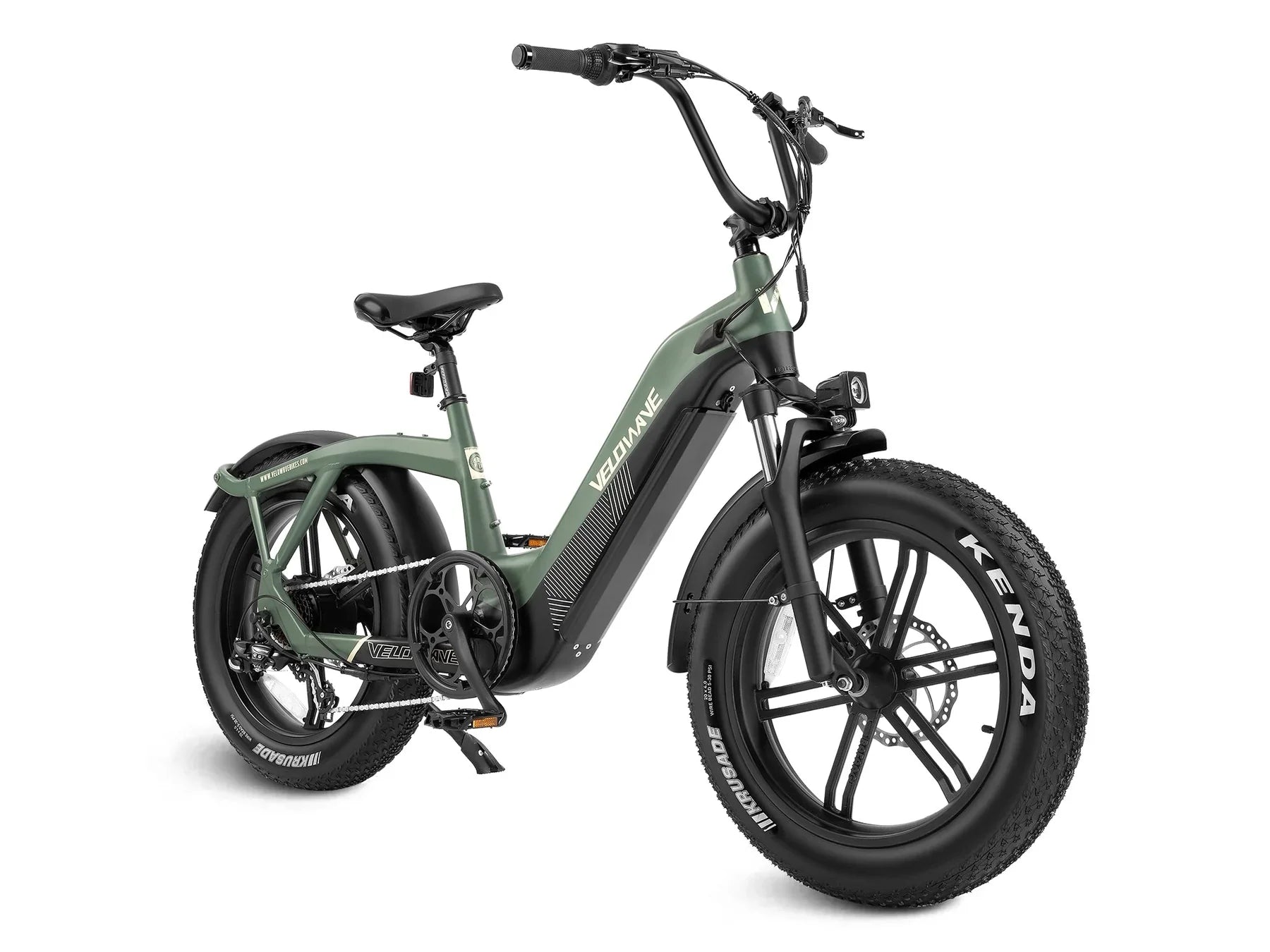 Velowave Pony Compact Step-Thru Electric Bike Seafoam Green