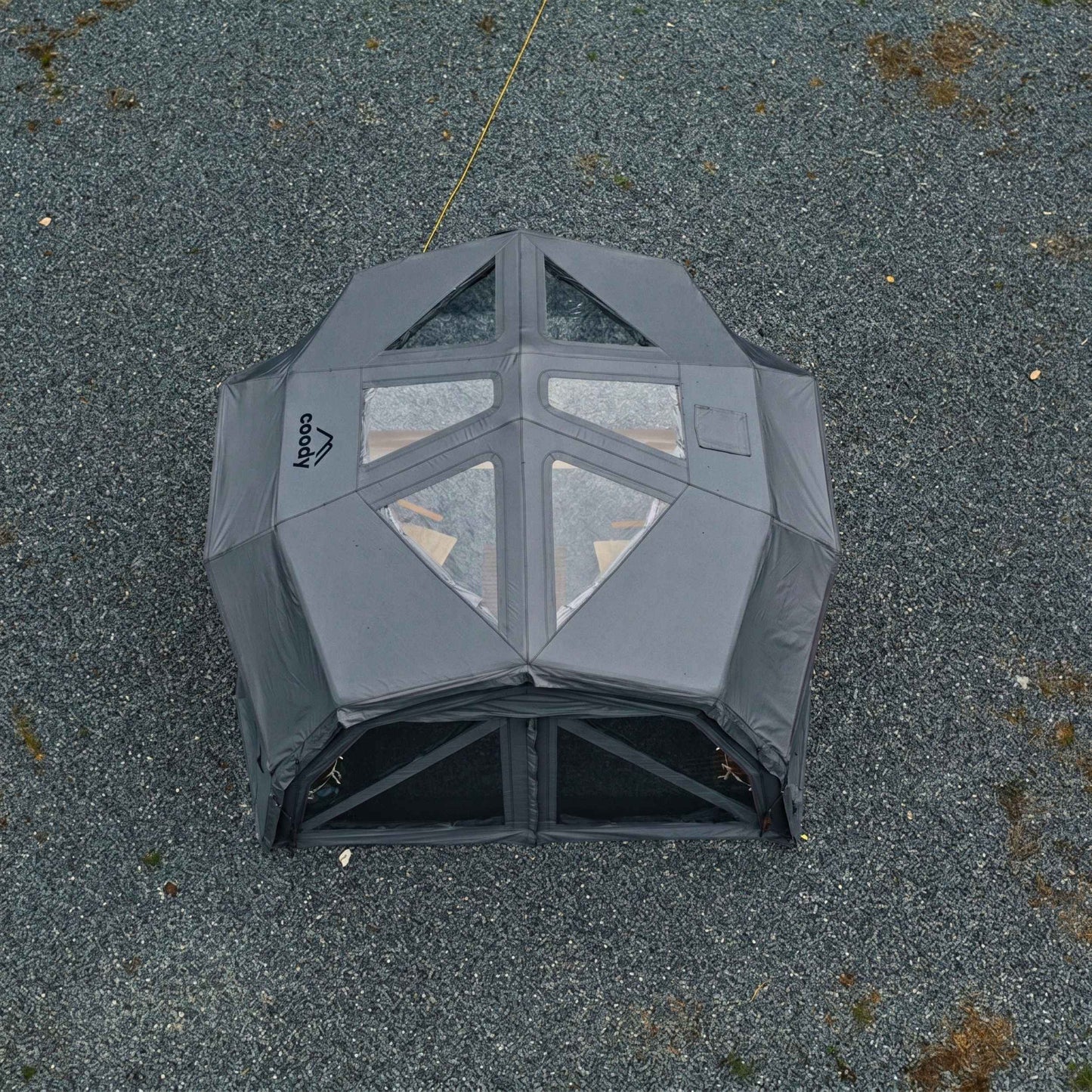 Coody Hub Pro Gray - Inflatable Tent for Camping (2-6 Person)