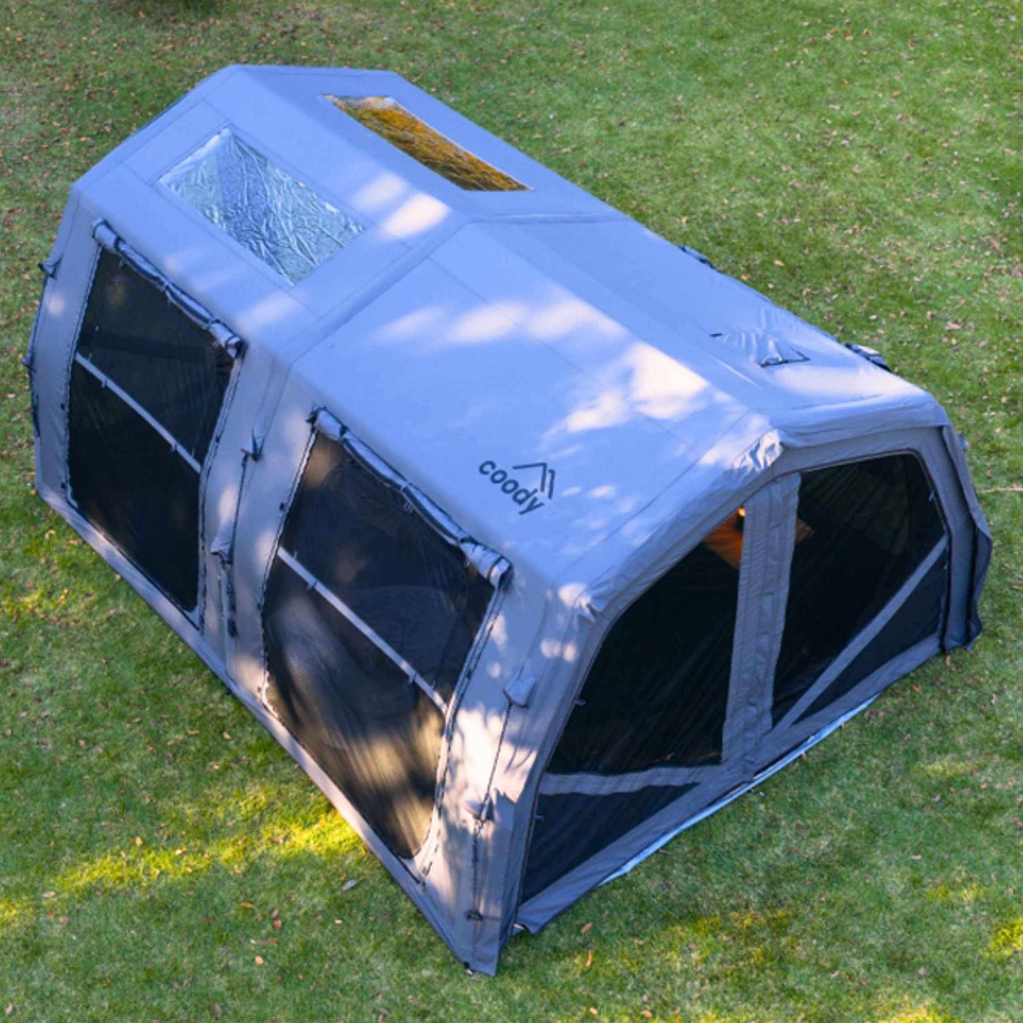Coody Familia AirTent 17.2 PRO Gray Inflatable Tent for Camping (2-10 Person)