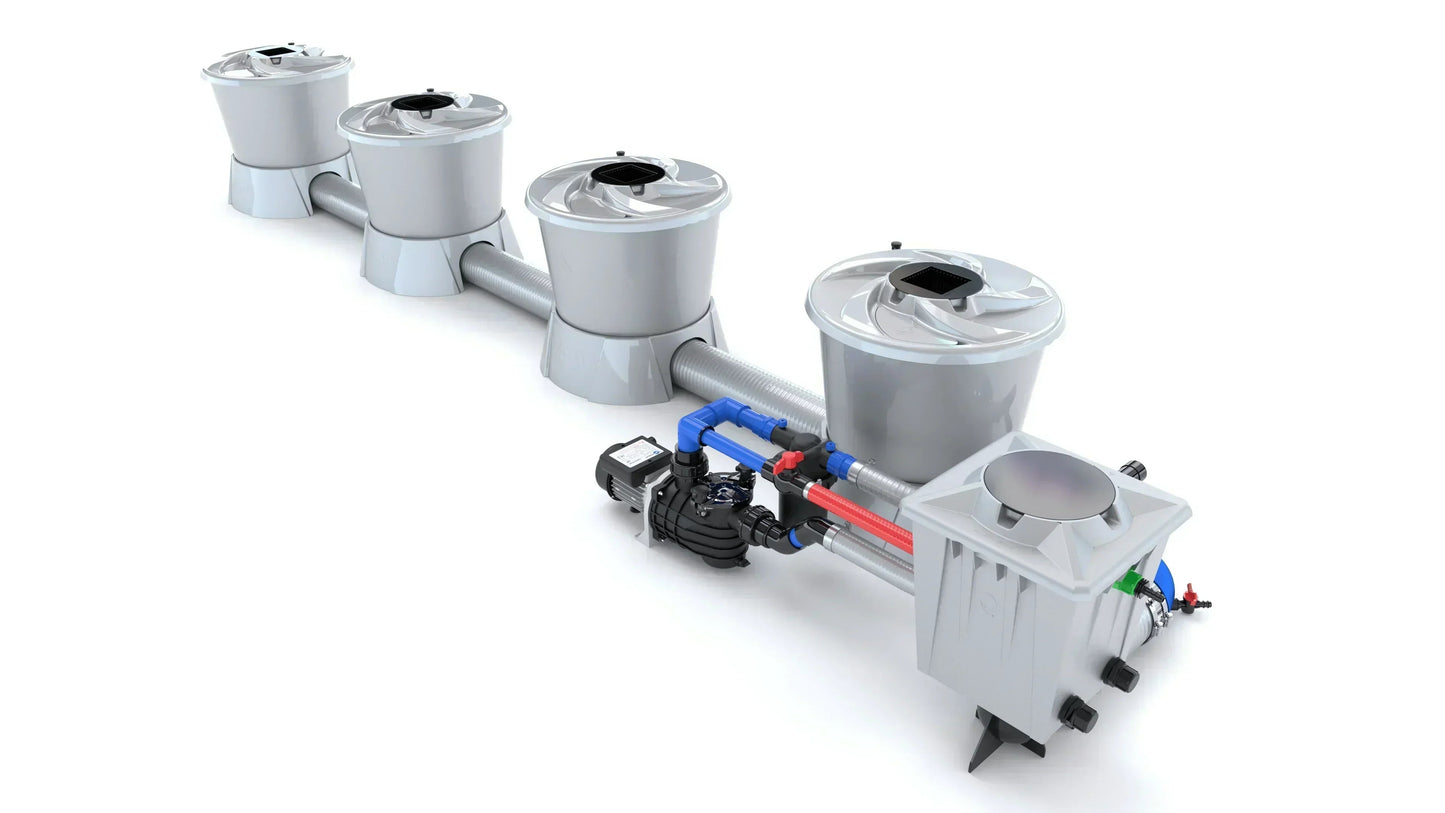 Alien Hydroponics - V-SYSTEM 4 Pot 1 Row End Header Kit