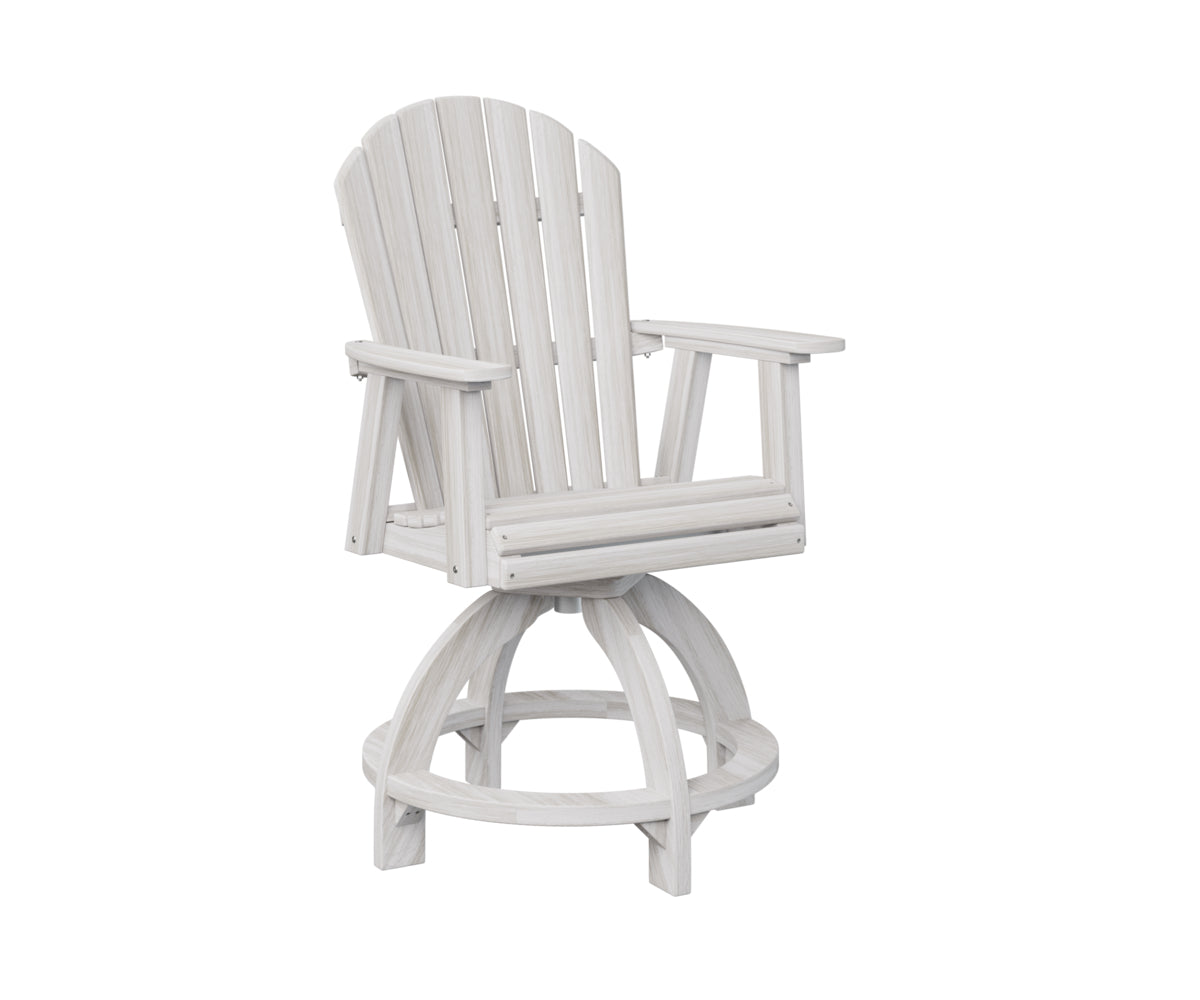 Berlin Gardens Comfo Back Poly Adirondack Swivel Counter Chair