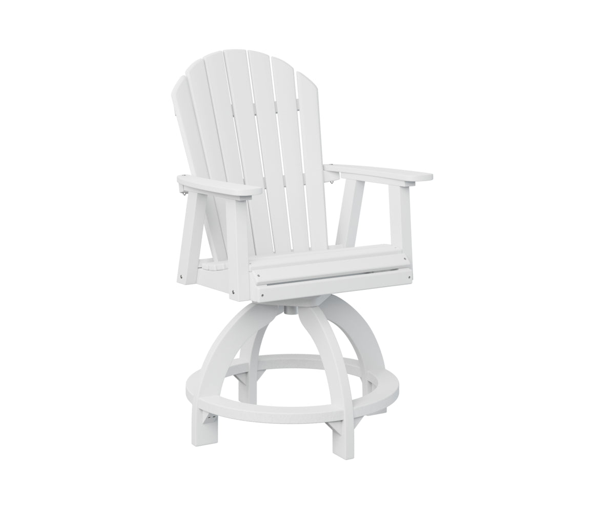 Berlin Gardens Comfo Back Poly Adirondack Swivel Counter Chair