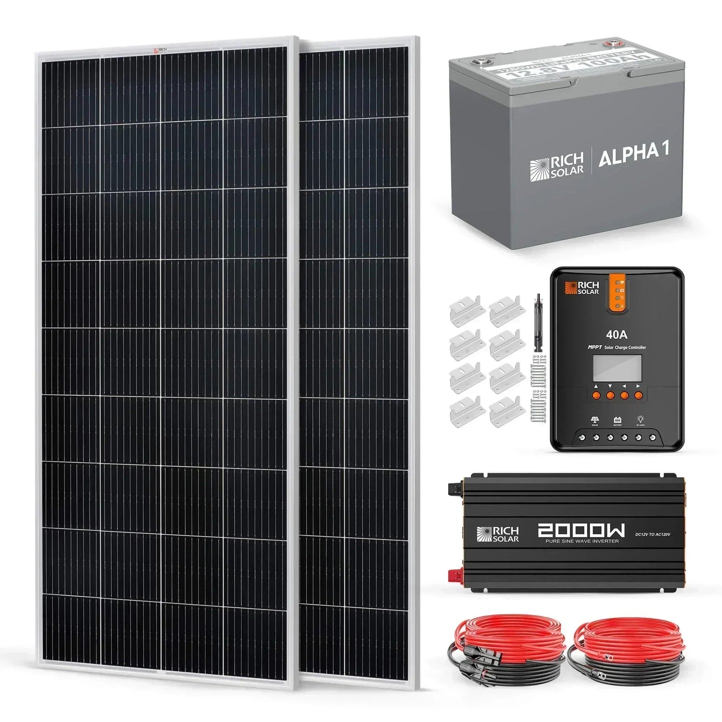 Rich Solar - 400 Watt Complete Solar Kit