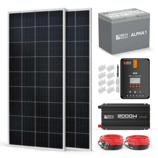 Rich Solar - 400 Watt Complete Solar Kit