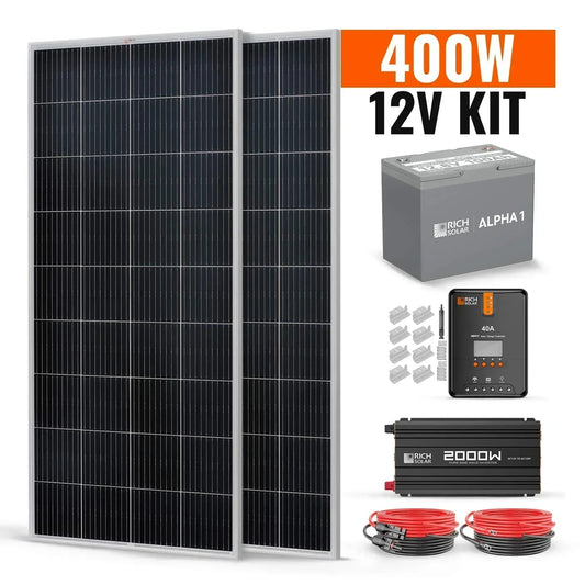 Rich Solar - 400 Watt Complete Solar Kit