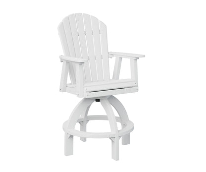 Berlin Gardens Comfo Back Poly Adirondack Swivel Bar Height Chair