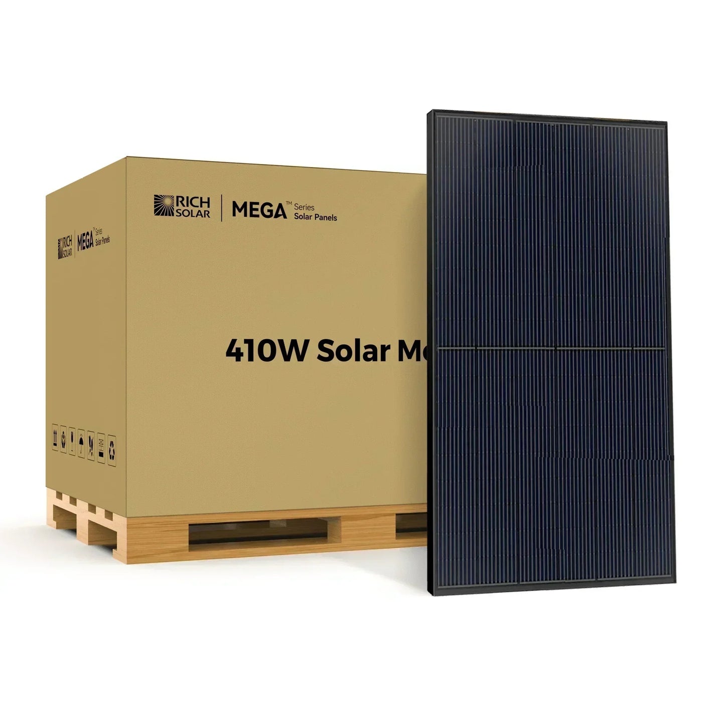 Rich Solar MEGA 410 Watt Solar Panel | Premium Grid-tie or Off-grid Solar Panel for Residential, Commercial, Agriculture