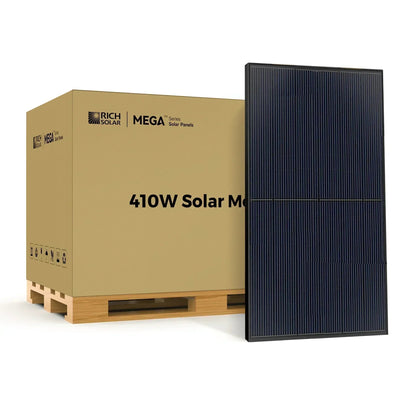 Rich Solar MEGA 410 Watt Solar Panel | Premium Grid-tie or Off-grid Solar Panel for Residential, Commercial, Agriculture