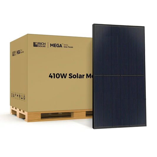 Rich Solar MEGA 410 Watt Solar Panel | Premium Grid-tie or Off-grid Solar Panel for Residential, Commercial, Agriculture