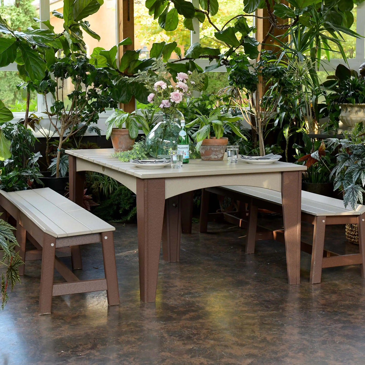 LuxCraft 44" x 72" Island Dining Rectangle Table