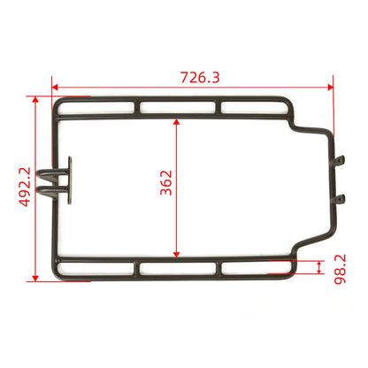 EUNORAU Handrail / Monkey Bar Black for Cargo Ebikes
