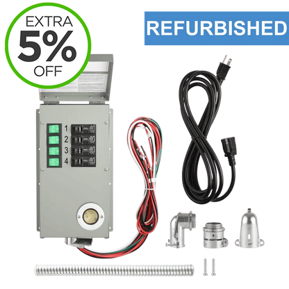 Refurbished - 120V 15A 4-Circuit Non-Automatic Transfer Switch