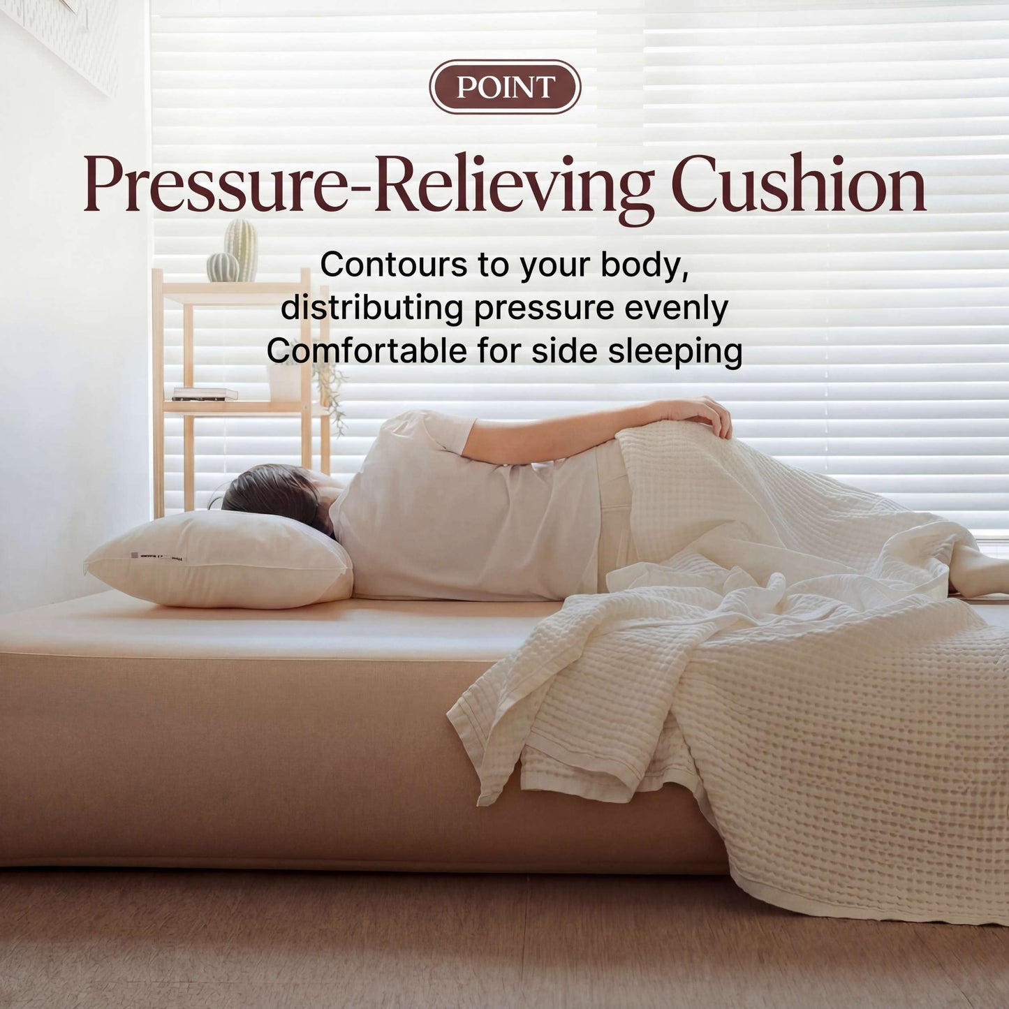 Coody Coreo Air Mattress King (180 × 200 × 35 cm) – Structured Air Block Inflatable Bed, Compact Pack Design