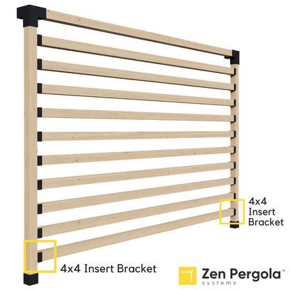 Pergola Insert Bracket (for 4x4 Wood Posts)