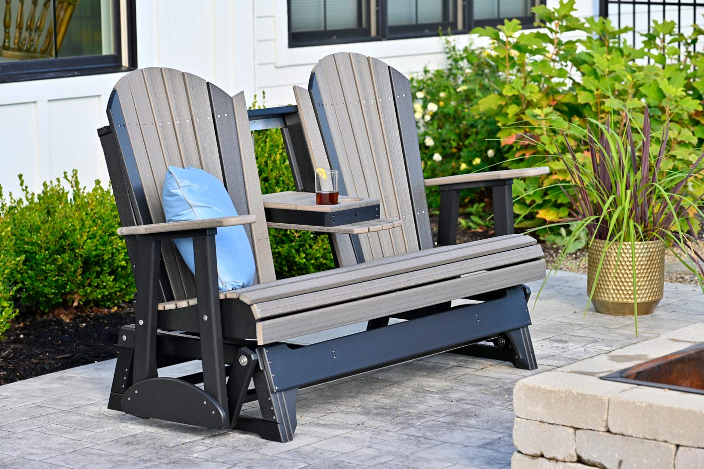 LuxCraft 5 ft Adirondack glider