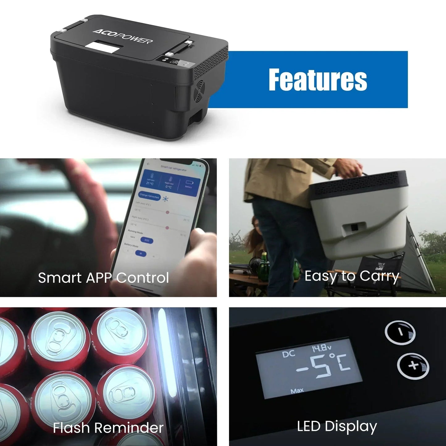 AcoPower TesFridge Portable Freezer – Specially Designed for Tesla Model Y