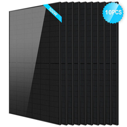 SunGoldPower 500W Mono Black PERC Solar Panel  UL61730 CEC Listed