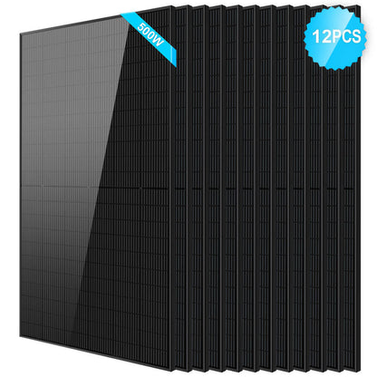 SunGoldPower 500W Mono Black PERC Solar Panel  UL61730 CEC Listed