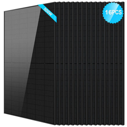 SunGoldPower 500W Mono Black PERC Solar Panel  UL61730 CEC Listed