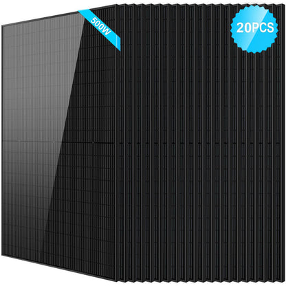 SunGoldPower 500W Mono Black PERC Solar Panel  UL61730 CEC Listed