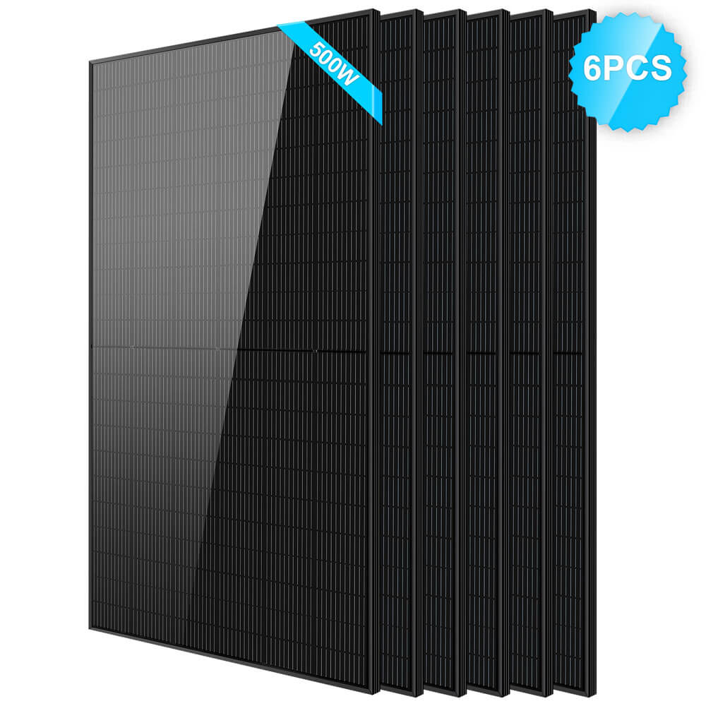 SunGoldPower 500W Mono Black PERC Solar Panel  UL61730 CEC Listed