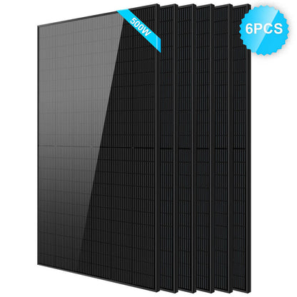 SunGoldPower 500W Mono Black PERC Solar Panel  UL61730 CEC Listed