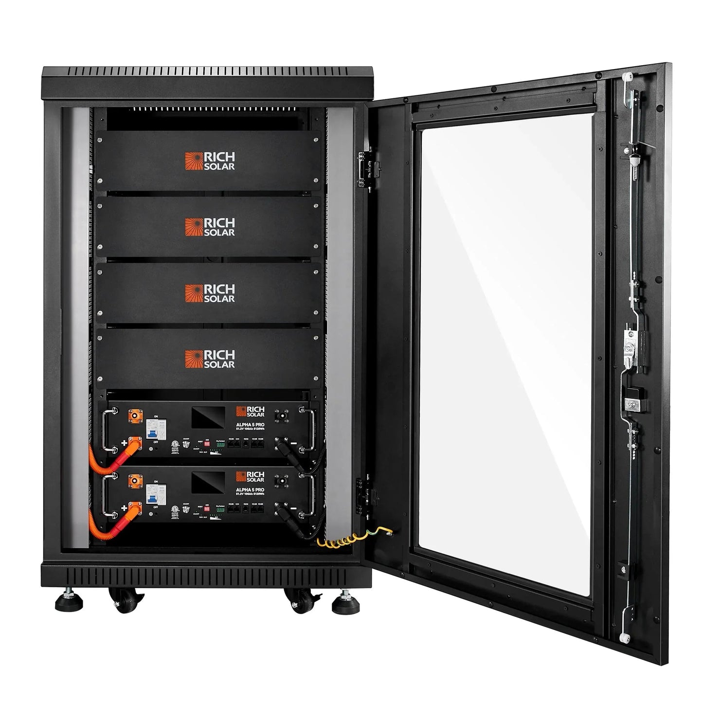 Rich Solar ALPHA 5 PRO 51.2V 100Ah LiFePO4 Battery Premium 48V Server Rack Lithium Battery for Residential, Commercial, RVs, Off-Grid