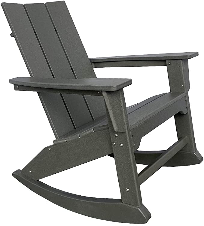 PolyTEAK RESINTEAK Modern Adirondack Rocking Chair