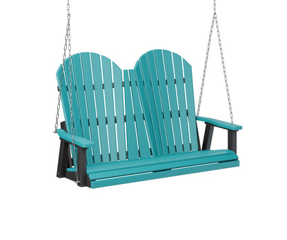 Berlin Gardens Comfo Back Poly Adirondack Double Swing (stainless chains)