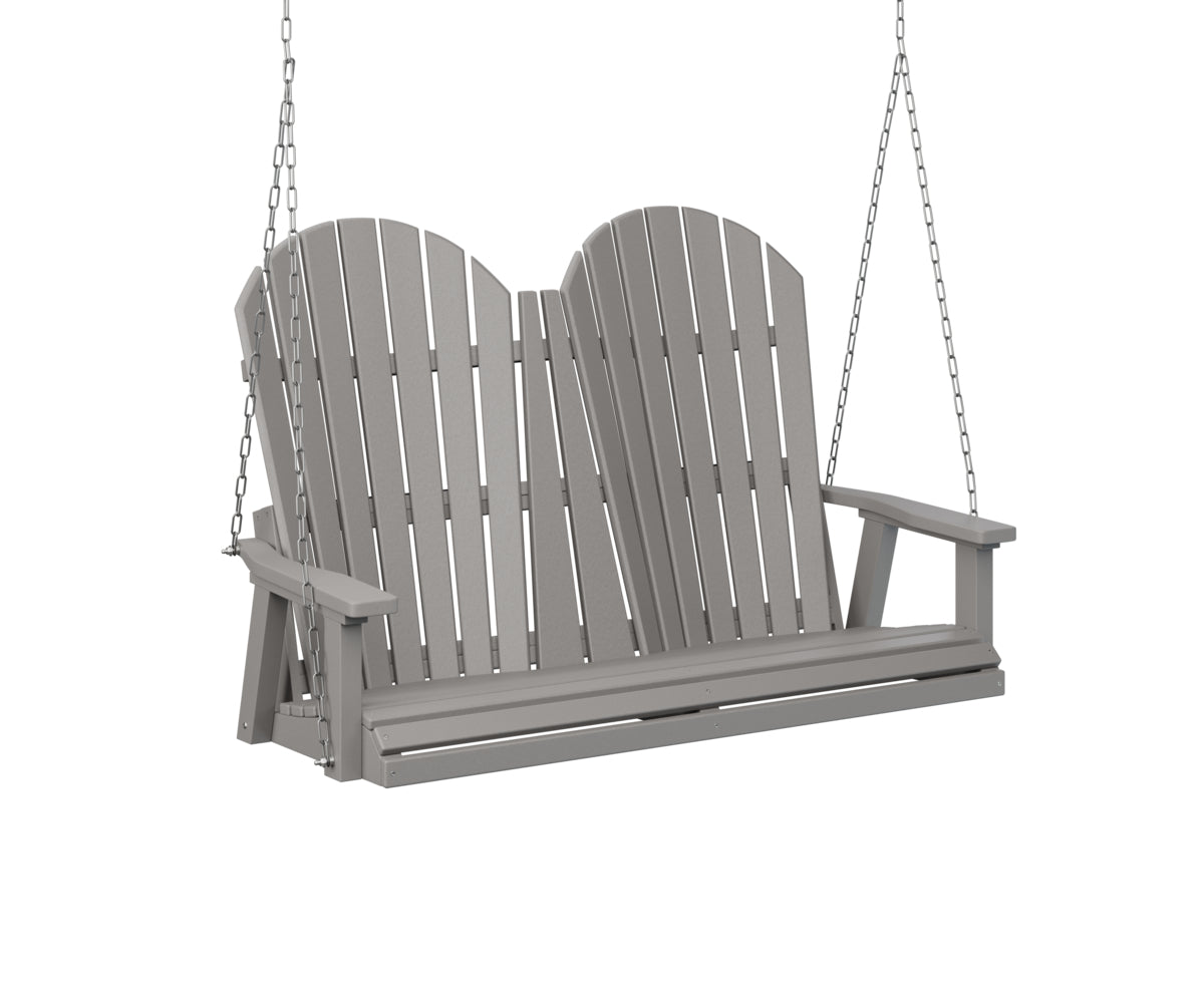 Berlin Gardens Comfo Back Poly Adirondack Double Swing (stainless chains)