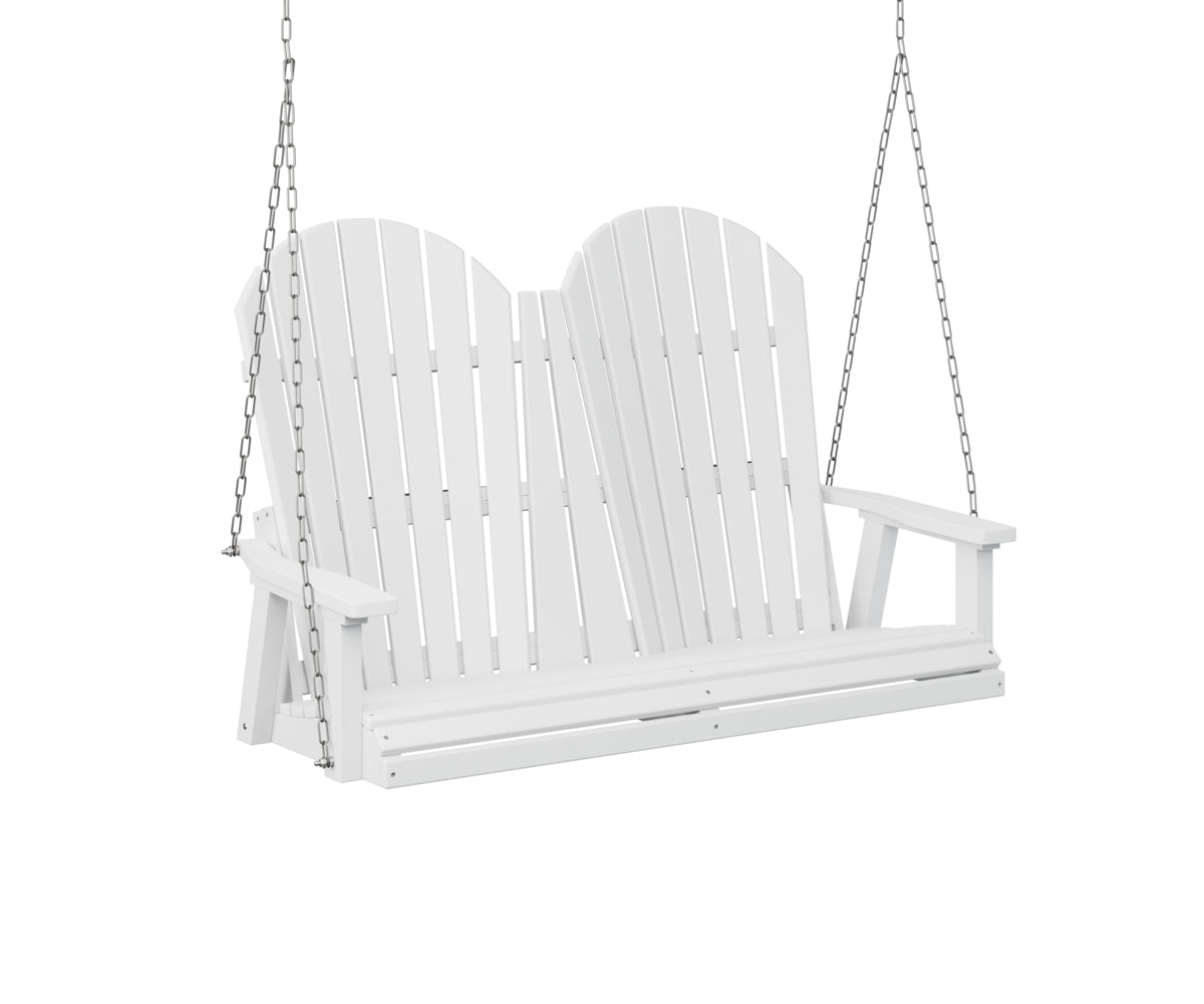 Berlin Gardens Comfo Back Poly Adirondack Double Swing (stainless chains)