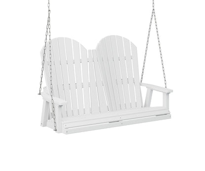 Berlin Gardens Comfo Back Poly Adirondack Double Swing (stainless chains)