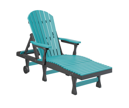 Berlin Gardens Comfo Back Poly Adirondack Chaise Lounge