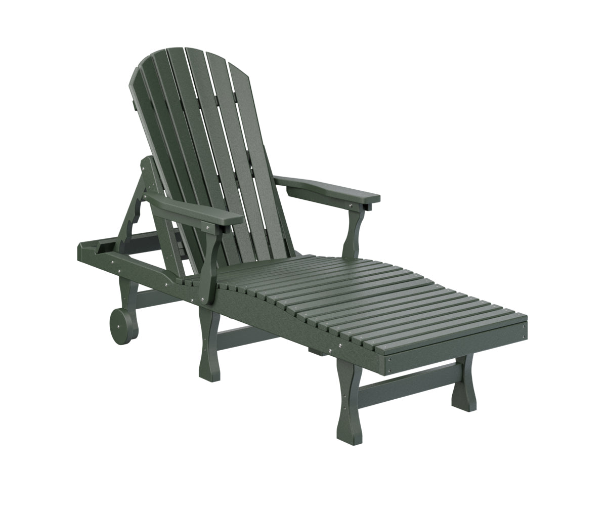 Berlin Gardens Comfo Back Poly Adirondack Chaise Lounge