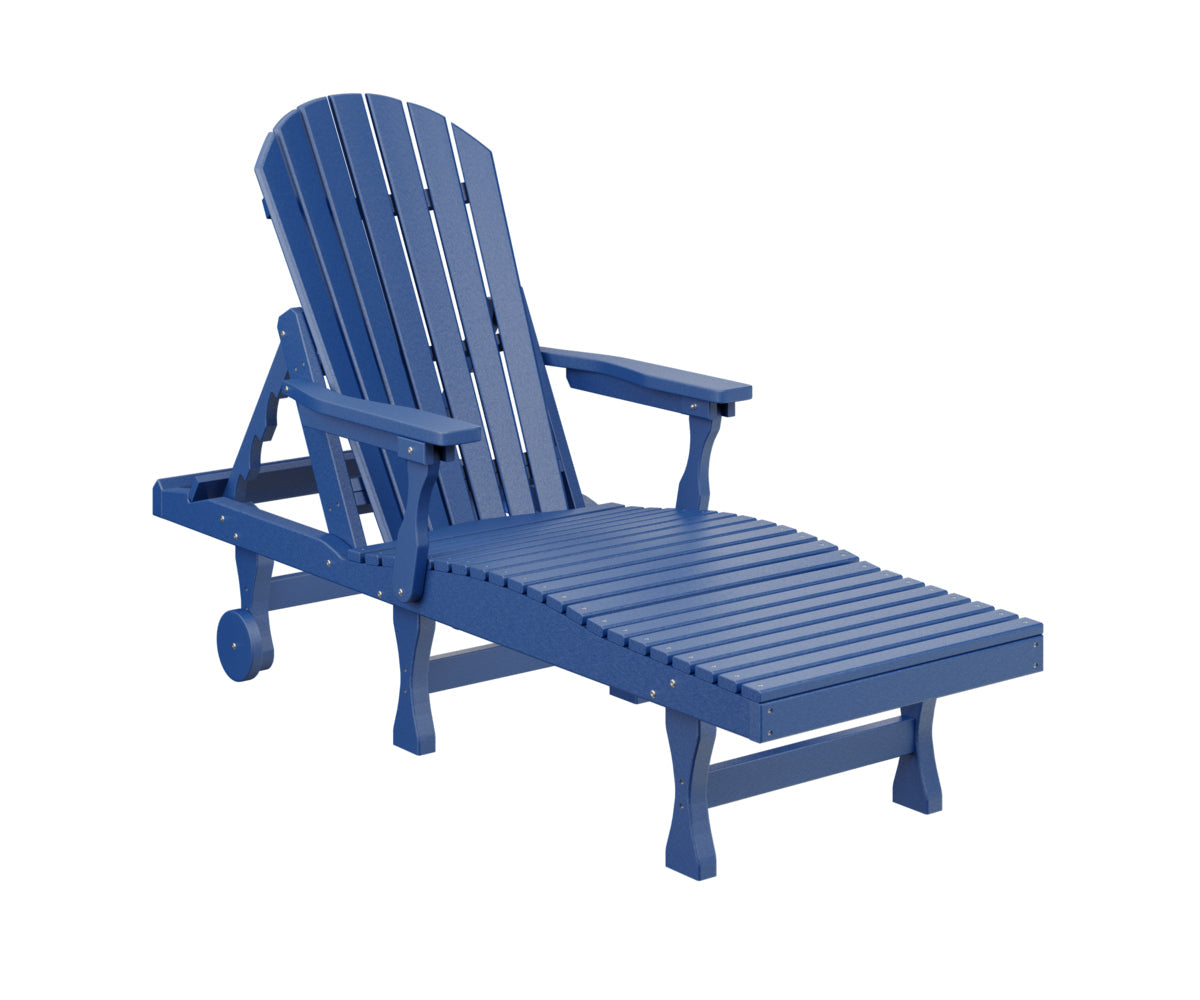 Berlin Gardens Comfo Back Poly Adirondack Chaise Lounge