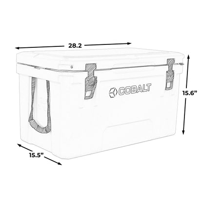 Blue Coolers Cobalt 55 Quart Roto-Molded Super Cooler