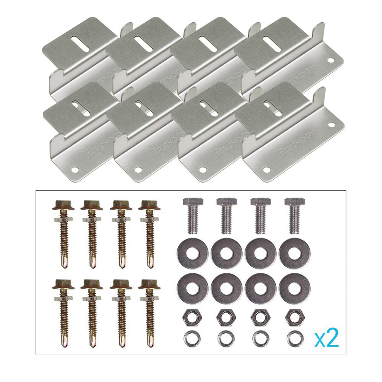 Renogy Solar Panel Mounting Z Bracket -- Set of 4